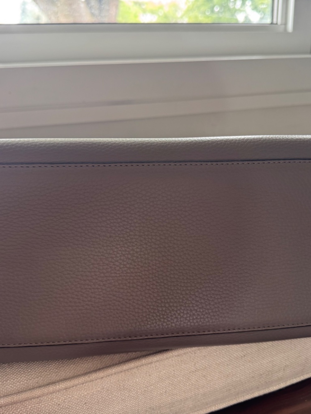 SMAAK Amsterdam Grey Pebbled Leather Laptop Tote | Shoulder & Top Handles - Picture 7 of 12